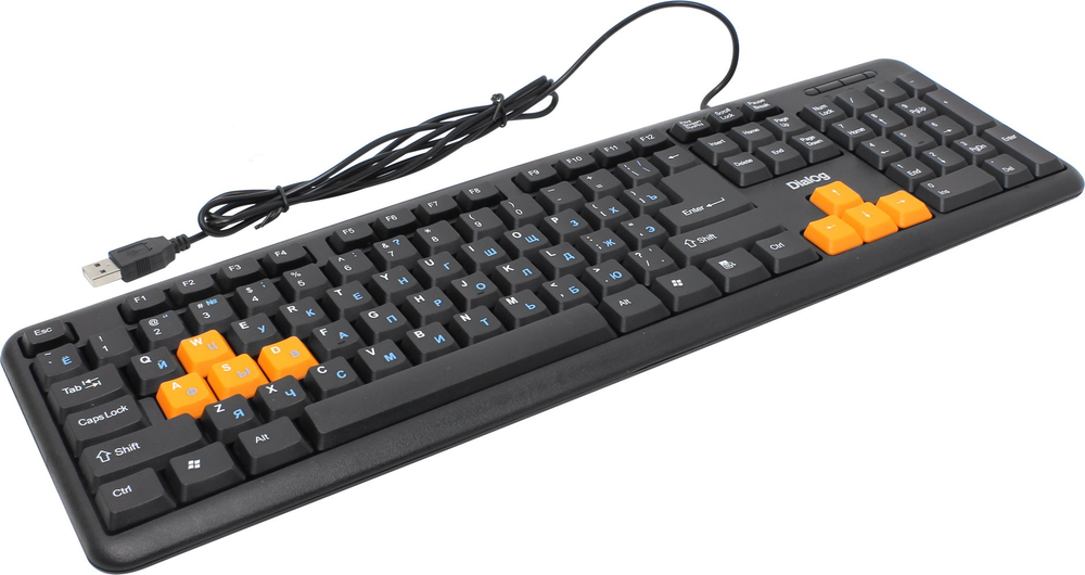 Клавиатура Dialog KS-020U &lt;Black&Orange&gt; &lt;USB&gt; 104КЛ