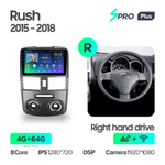 Teyes SPRO Plus 9" для Toyota Rush 2015-2018 (прав)