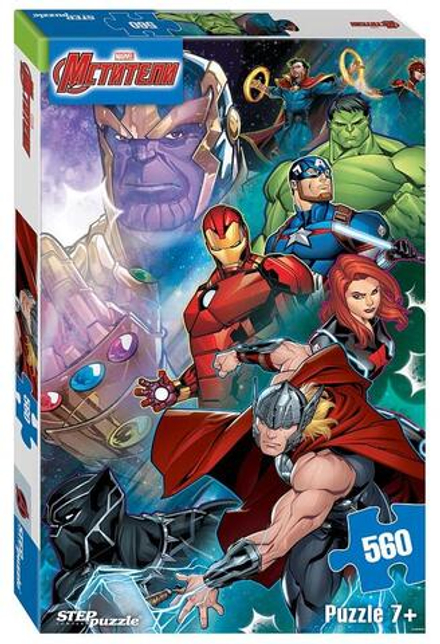 STEP Puzzle Пазл 560 "Черная вдова (Marvel)" 79091 Степ
