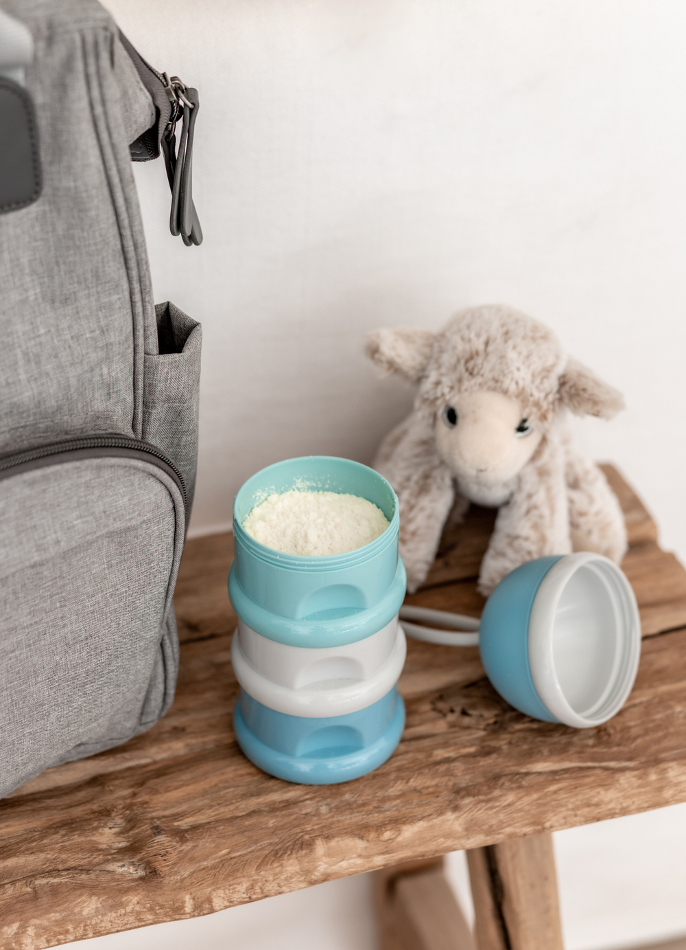 Контейнер для сухой смеси BEABA голубой