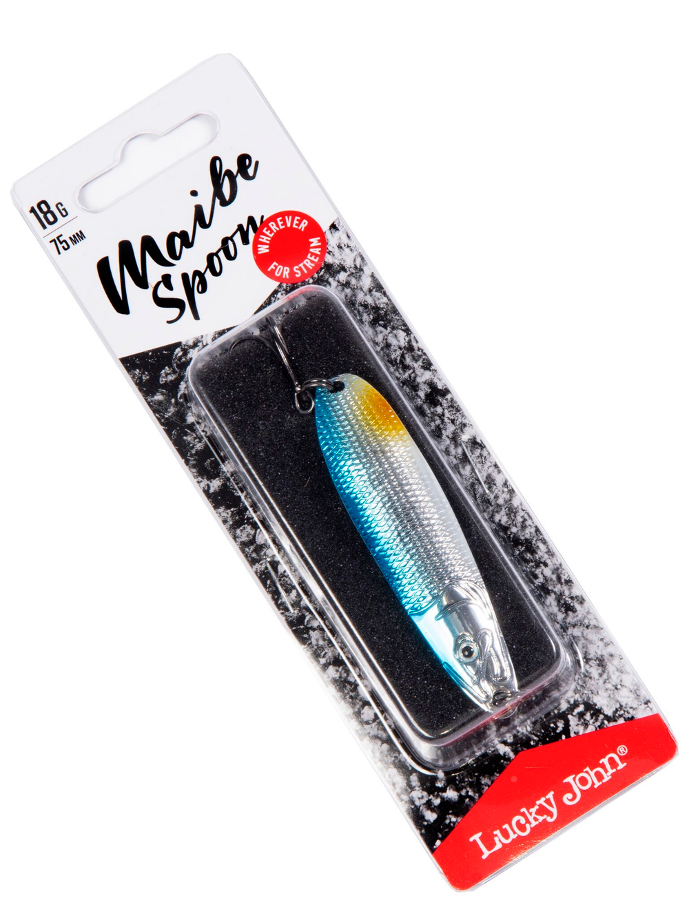 Блесна Lucky John Maibe Spoon 75 мм, 18 г, цвет 007