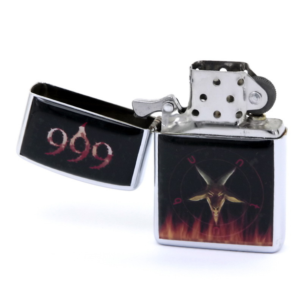 Зажигалка Бафомет в огне 666