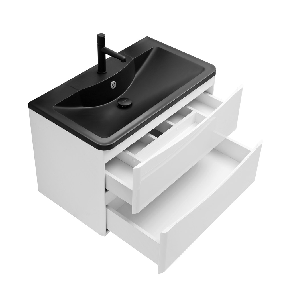 Мебель для ванной комнаты подвесная BelBagno ACQUA-1000-2C-SO-BL 100 см Bianco Lucido