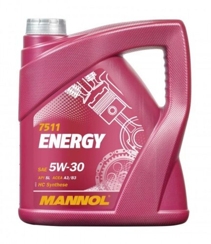 MANNOL 7511 Energy 5W-30 SN/CH-4 Масло моторное, 4л