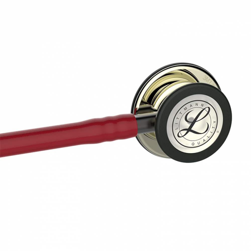 Стетоскоп Littmann Classic III, бордовый, акустическая головка цвета шампанское (5864)