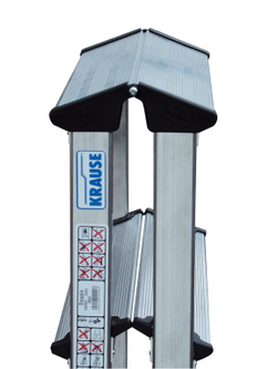 DOPPLO Двусторонняя стремянка, 2 х 6 ст, 3,08 черн (120359)