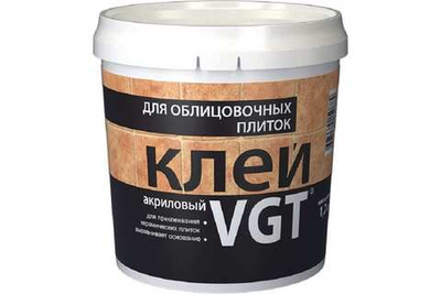 Клей Для облицовочных плиток акриловый водный1,7кг ВГТ
