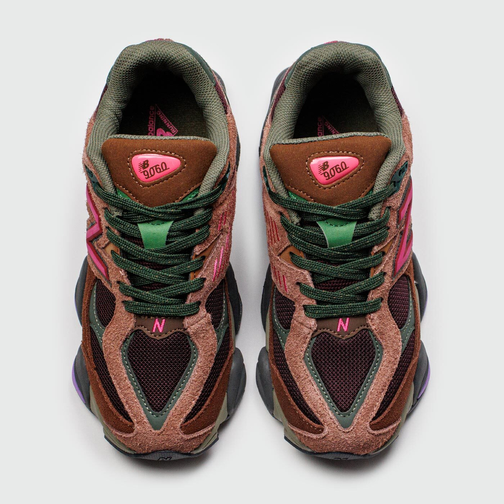 Кроссовки New Balance 9060 Brown Pink Mix Wmns