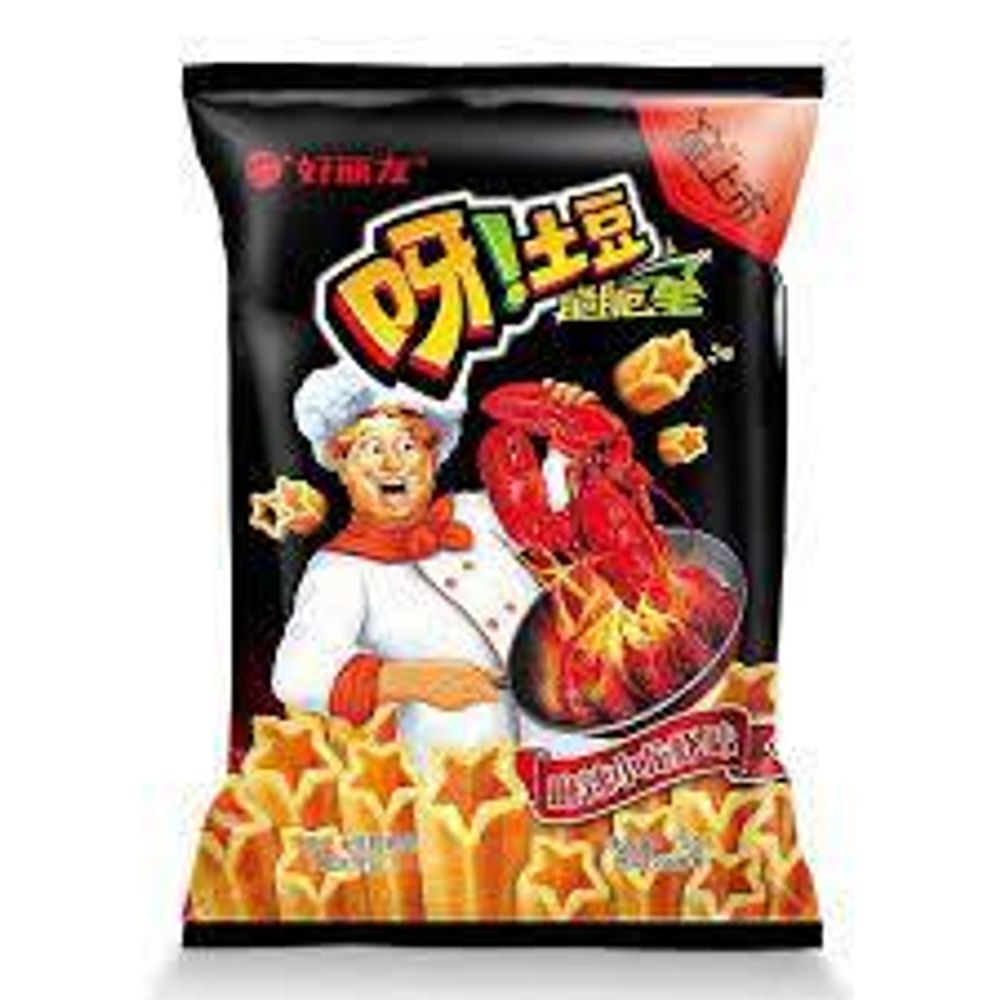 Чипсы картофельные со вкусом острых раков Haoliyou Yatudou 70г