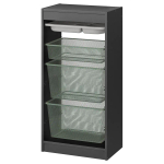 Стеллаж - IKEA TROFAST, 46х30х94 см, серый/серо-зеленый/бело-серый, ТРУФАСТ ИКЕА