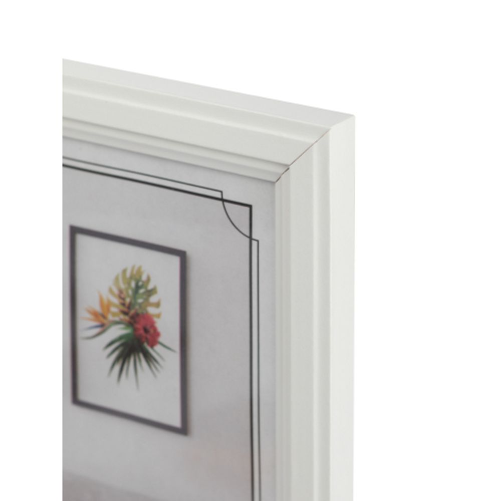 Фоторамка Image Art С22 МДФ универсальная 21х30 цвет белый вставка прозрачный пластик