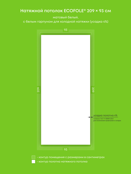 Натяжные потолки 1.9 м2, 3.1 м2