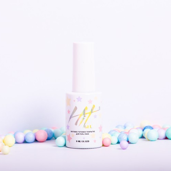 Матовый топ без липкого слоя  ТМ &quot;HIT gel&quot;, 9 мл