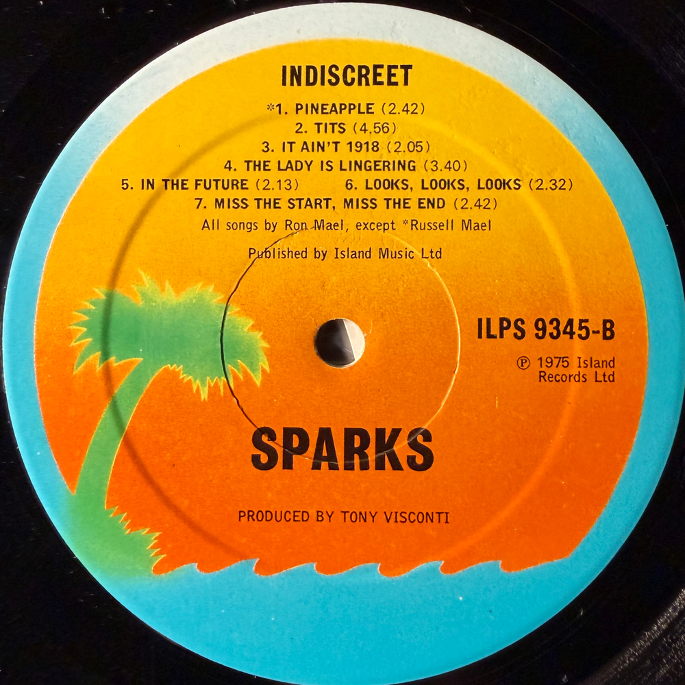 Sparks - Indiscreet (Англия 1975г.)