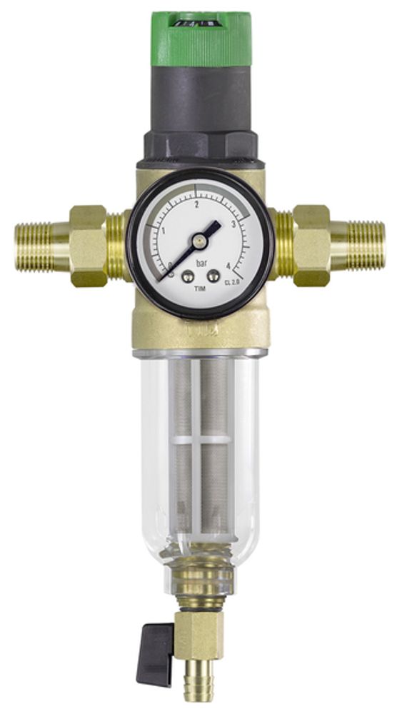 Фильтр с редуктором сниж.давления стекл.колба 3/4" TIM JH-2008