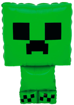 Шар Пиксельный монстр Майнкрафт зеленый