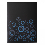 Папка с 30 вкладышами, Alingar А4 236х310х12мм, 600 мкм, пластик, вкладыши 30 мкм, карман для визитки, черный матовый