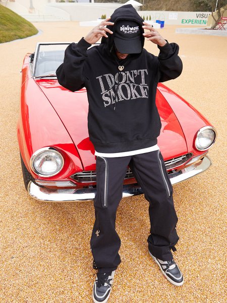 [FROM MOSCOW] Худи DONSMOKE "Rhinestone Logo" Oversized Hoodie