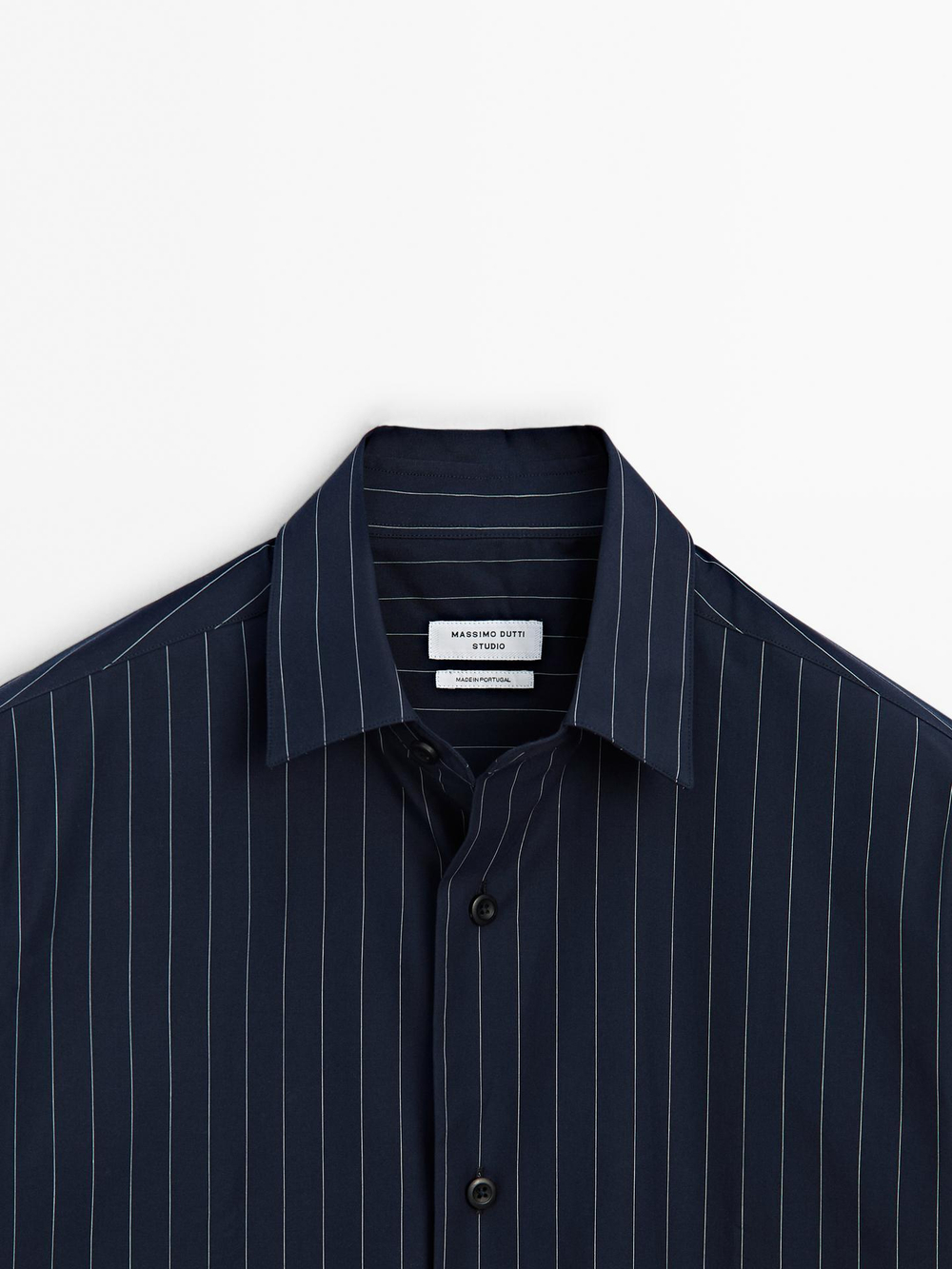 Massimo Dutti РУБАШКА ИЗ 100% ХЛОПКА, ТЕМНО-СИНИЙ