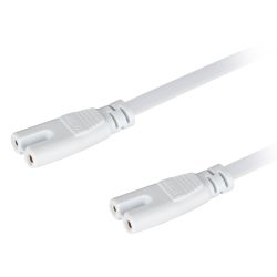 Кабель соединительный для линейного светильника ЭРА FT-C7-С7-0,25 0,25 м коннекторы IEC С7- IEC С7 | Аксессуары для фито светильников