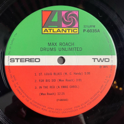 Винтажная виниловая пластинка LP Max Roach Drums Unlimited (Japan 1971) (Obi)