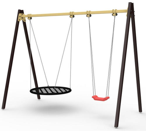 Качели №25, двойные, 3000*1480*2300 мм.