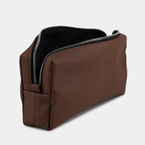 Несессер Briquette из кожи теленка, цвета шоколад