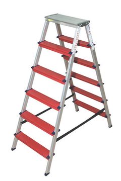 Лестница-стремянка 2-х сторон.алюм 3+3 Color