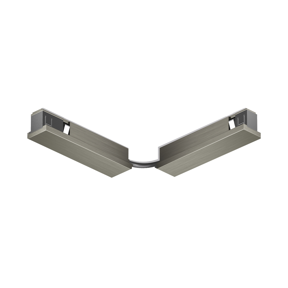 TR5724-DN Электрический коннектор для трека SHINE BASE 90° стена-потолок с поворотом трека под произвольным углом, темный никель, алюминий