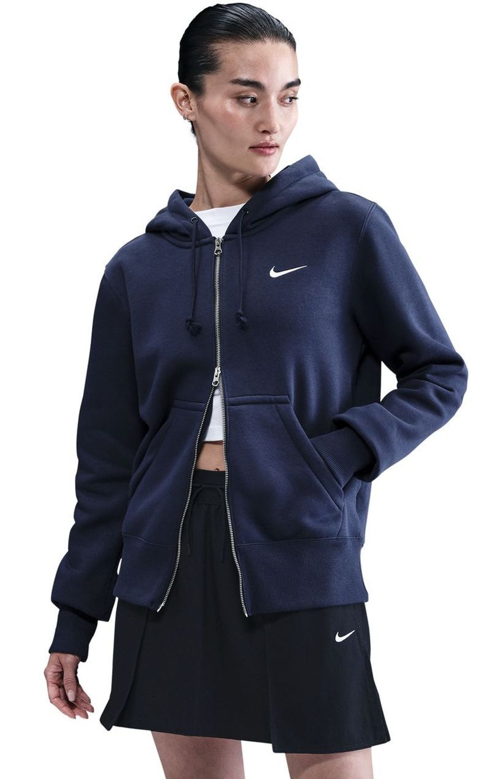 Женская Кофта теннисная Nike Sportswear Phoenix Fleece - midnight navy/sail