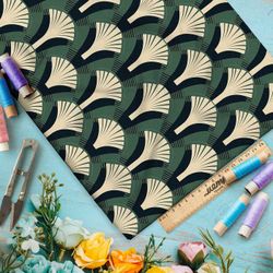 Ткань премиум атлас абстрактный вихрь