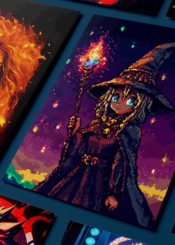 Картина на стену на металле от MetallSubArt "Пиксель арт"