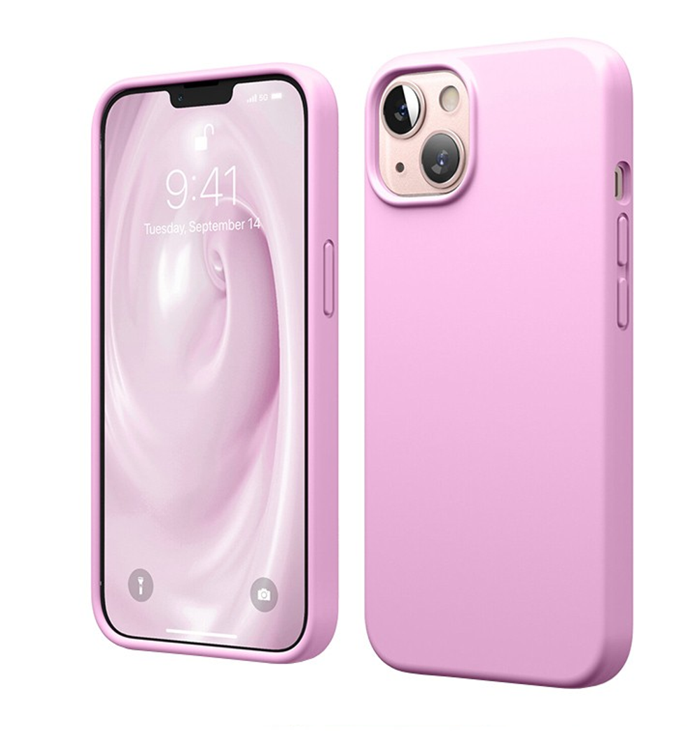 Накладка iPhone 13 Pro Max силикон pink