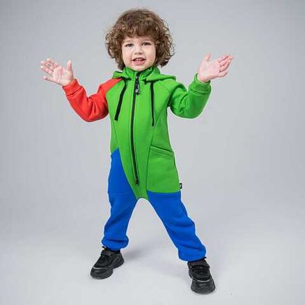 Комбинезон-трансформер с клапаном "Bb team green/blue"