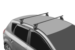 Багажник LUX БК 3 с дугами 1,2 м прямоугольными в пластике  для Hyundai Creta I 2016-2020