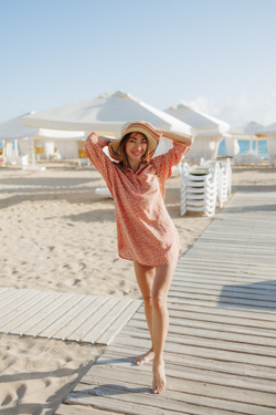 Блузка-Туника "Оранжевый принт"