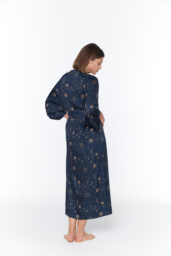 Шелковый халат-кимоно с созвездиями