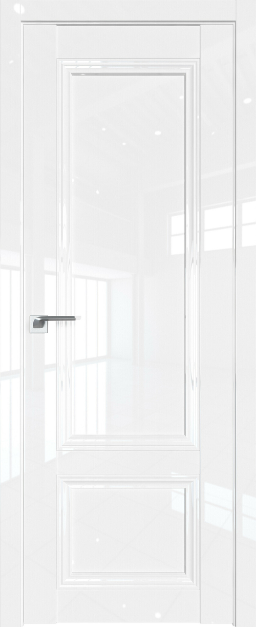 Дверь межкомнатная Профиль Дорс 2.102 L, цвет белый люкс, глянец, глухая