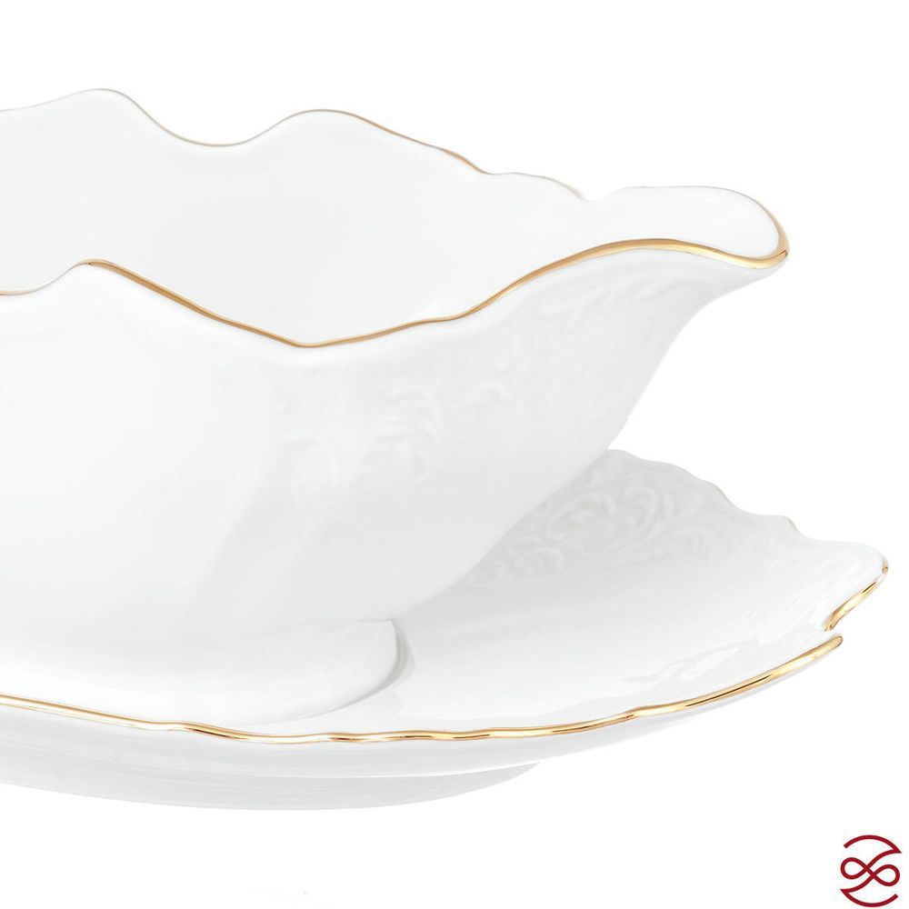 Соусник на подставке Bernadotte Белый узор 500 мл