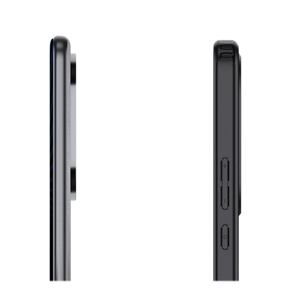 Чехол для Huawei Nova 12 Pro / Nova 12 Ultra черный с прозрачной матовой задней панелью WLONS
