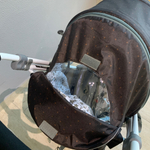 Коляска комбинированная (санки - коляска) «Наши детки 3-1К» в горошек шоколадный (арт. НДТ3-1К/3)