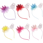 Ободок для волос детский «Little lady - Milana», микс 6 цветов, 10*45см