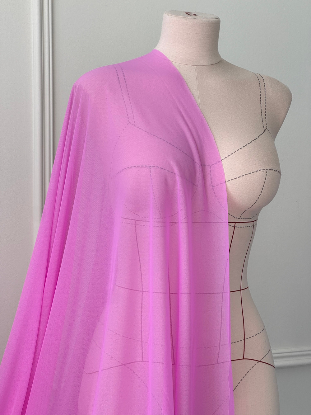 Сетка эластичная РОЗОВАЯ ЛАВАНДА