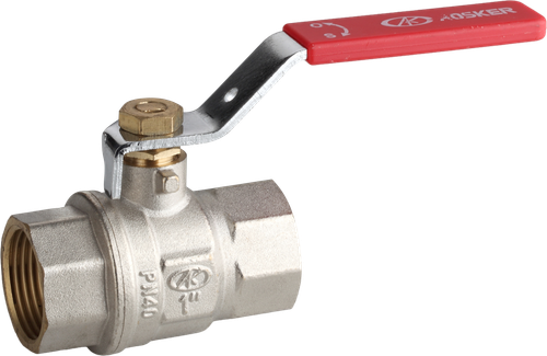 Вентиль AOSKER RED (ф32) 11/4" ВН/ВН с ручкой-рычагом