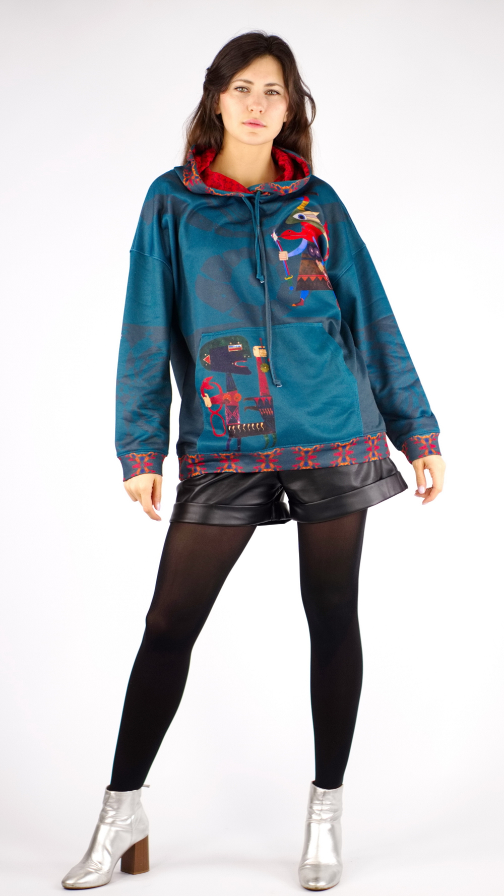 Зип худи "Рыцарь Связи" по мотивам живописи художника-сюрреалиста Виктора Браунера