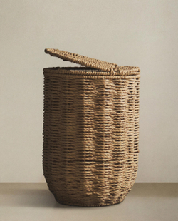 Zara Home Корзина из металла, цвет бежевый, 31 см