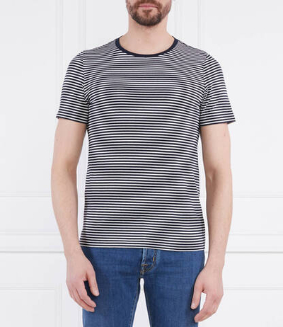 Футболка Kyran Striped Oscar Jacobson - темно-синий(67896829)