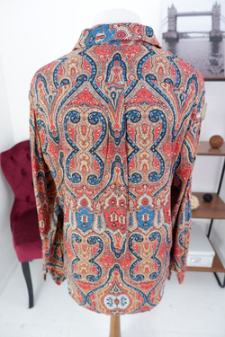 Блузка Zolla с интересным принтом 52 размер