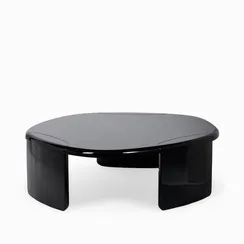 Кофейный стол Drew 119х108 см, черный глянец