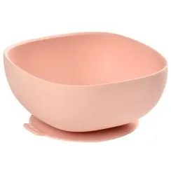 Миска из силикона Beaba Silicone Bowl With Suction Cup Pink